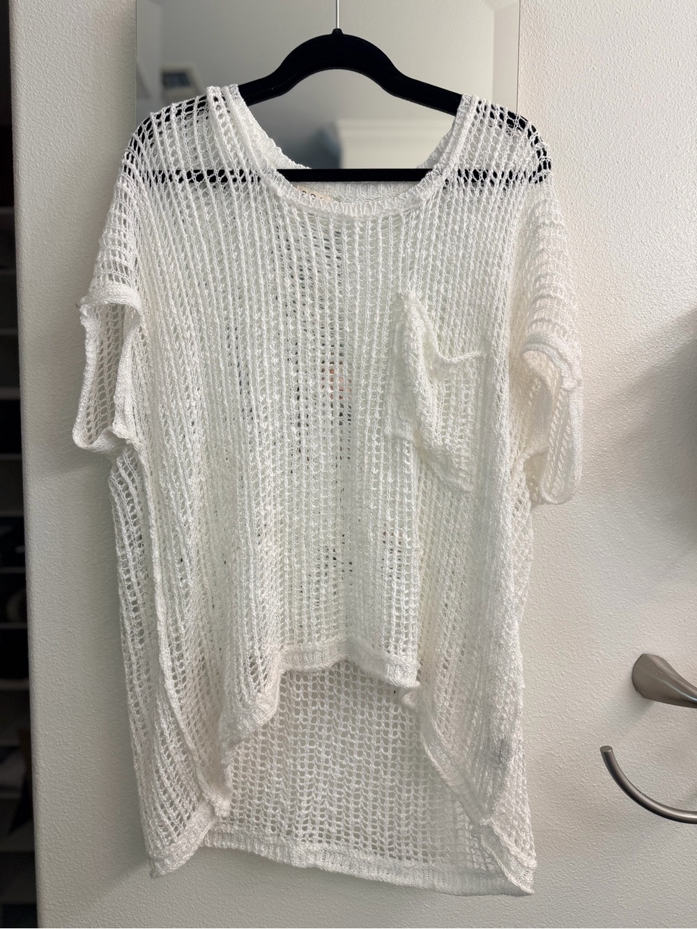 POL Cream Knit Top
